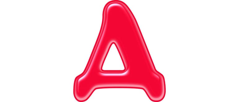 Буквы красные для оформления